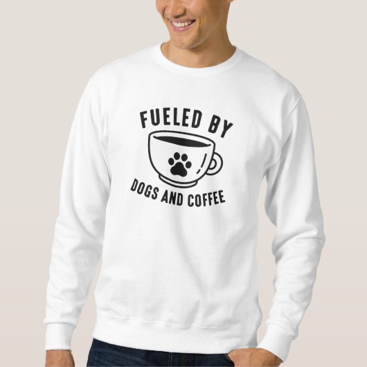 Sweatshirt Alimenté Par Des Chiens Et Du Café (Devant)