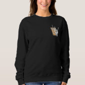 Sweatshirt Alimenté par du café glacé et de l'anxiété (Devant)