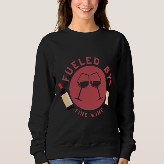 Sweatshirt Alimenté Par Du Vin Fin (Devant)