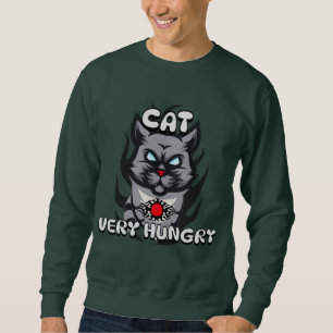 Sweatshirt Aliments, Chats très affamés, simples et Cool