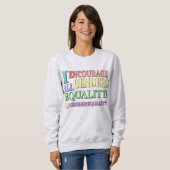 Sweatshirt "ALL GENDERS EQUALITY" Belle conception. Commandez (Devant entier)