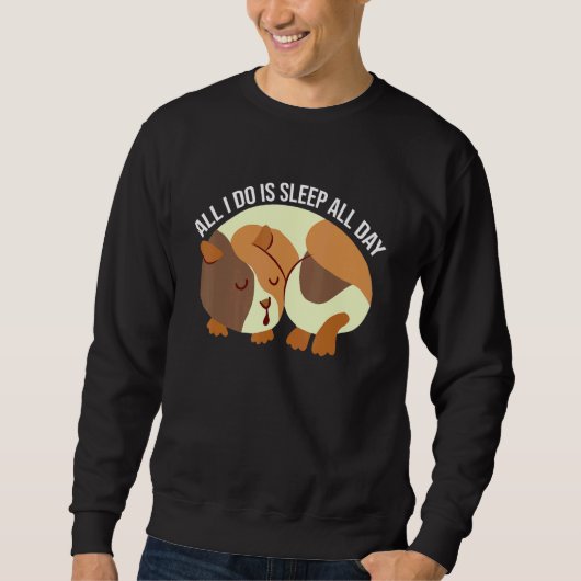 Sweatshirt All I Do Is Sleep All Day Animal Lover Pet Owner C (Devant)
