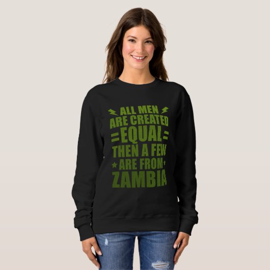 Sweatshirt All Men Are Created Equal Peruvian Humor Peru (Devant entier)