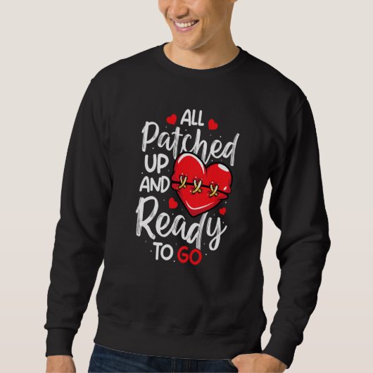Sweatshirt All Patched Up Open Heart Surgery Bypass Surgery S (Devant)