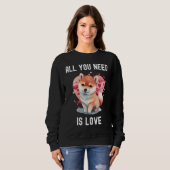 Sweatshirt All you need is love with heart  Valentine's Day (Devant entier)