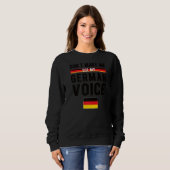Sweatshirt Allemand Voix Allemagne Drapeau Allemand Racines (Devant entier)