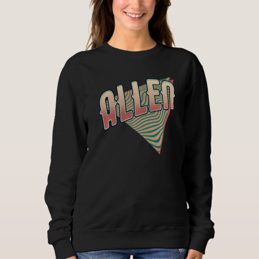 Sweatshirt Allen Texas Throwback Vintage Retro (Devant)