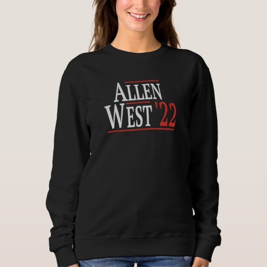 Sweatshirt Allen West 22 Pour Gouverneur Du Texas (Devant)
