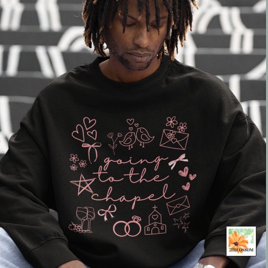 Sweatshirt Aller à la chapelle juste engagé