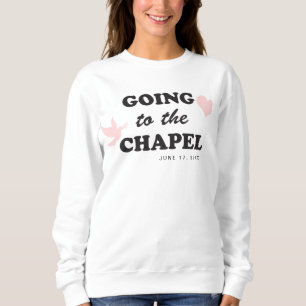 Sweatshirt Aller à la chapelle Mariée à thème des années 70