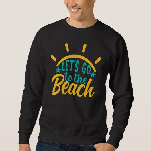 Sweatshirt Aller À La Plage Été (Devant)