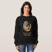 Sweatshirt Aller à l'espace de la loutre Thème de l'espace de (Devant entier)