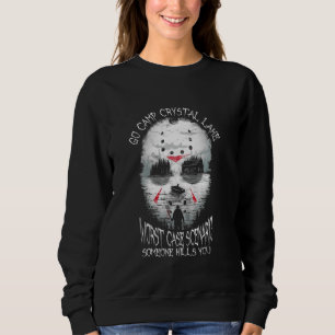 Sweatshirt Aller Camping À Crystal Lak, Pire Scénario Coque,