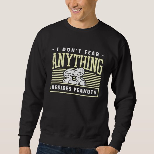 Sweatshirt Allergic To Peanuts I Peanut Allergy (Devant)
