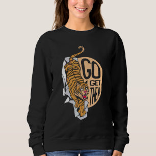 Sweatshirt Allez leur chercher Tiger Whisperer Faune Animal Z