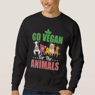 Sweatshirt Allez Vegan Pour Les Animaux Veganism Veggie