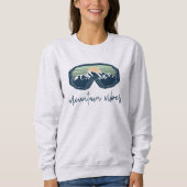 Sweatshirt ALLIE Sage Mountain Vibes Ski Bachelorette Group (Devant)