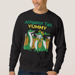 Sweatshirt Alligator Tail Drams Bar Humoristique