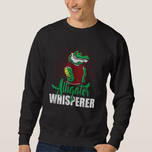 Sweatshirt Alligator Whisperer For Gator Hunters (Devant)
