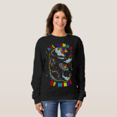 Sweatshirt Alll Kinds Of Minds Puzzle Piece Autism Awareness  (Devant entier)