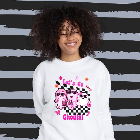 Sweatshirt Allons Gouls mignons Fantômes d’Halloween