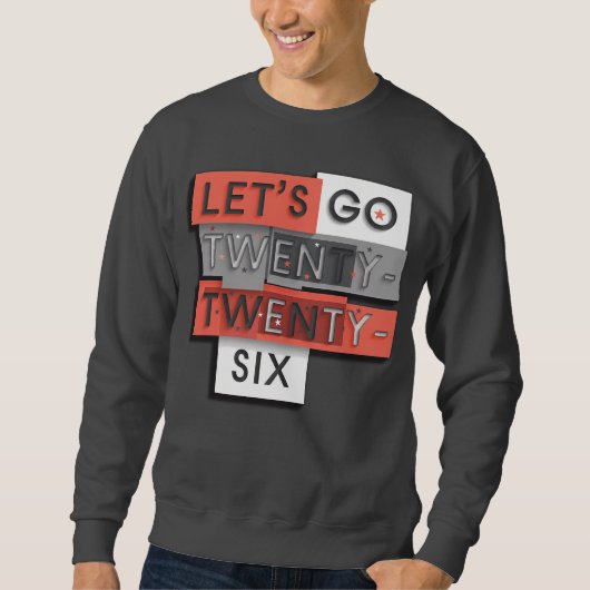 Sweatshirt Allons-y 2026 Conception Typographique Gras 2 (Devant)