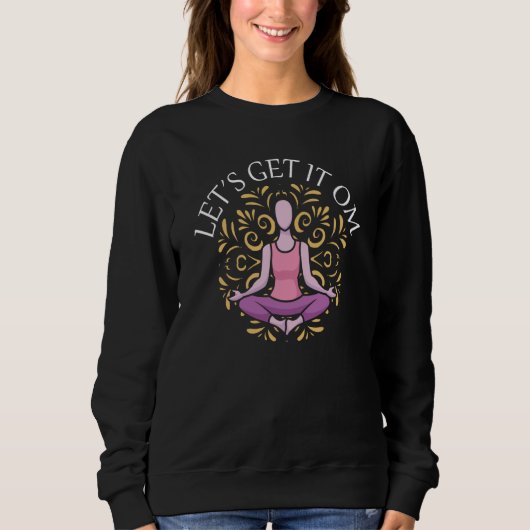 Sweatshirt Allons-y pour le yoga Om 2 (Devant)