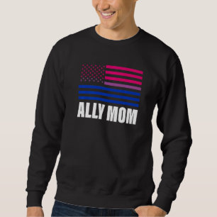 Sweatshirt Ally Maman Bisexual Drapeau Lgbt Gay pride