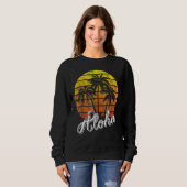 Sweatshirt Aloha Hawaii Hawaiian Beach Summer Vacation Sunset (Devant entier)