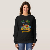 Sweatshirt Aloha Hawaii Hawaiian Island Palm Trees Beach Vaca (Devant entier)