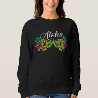 Sweatshirt Aloha Hawaii Hibiscus Fleur Aloha Hawaii