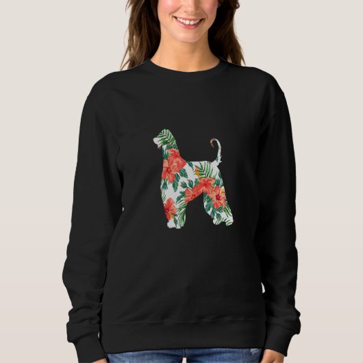 Sweatshirt Aloha Hawaii Hound d'Afghanistan (Devant)