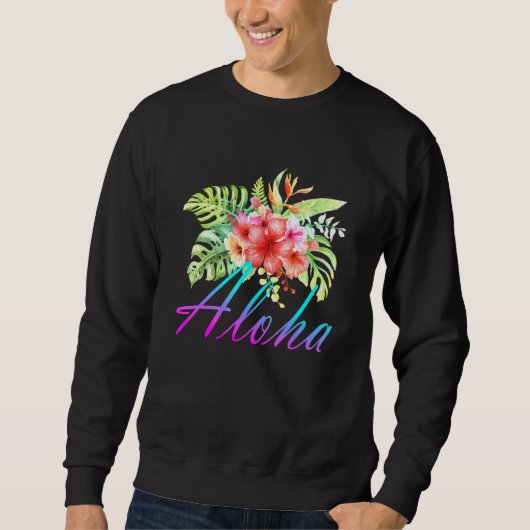 Sweatshirt Aloha Hawaii Îles Hawaii Fleur Hawaii (Devant)