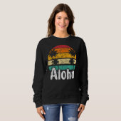 Sweatshirt Aloha Hawaii Surf Retro Sunset 14 (Devant entier)
