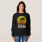 Sweatshirt Aloha Hawaii Surf Retro Sunset 2 (Devant entier)