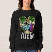 Sweatshirt Aloha Hawaii Surf Retro Sunset 25 (Devant)