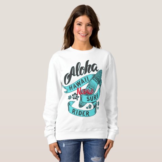 Sweatshirt Aloha Hawaii Surf Rider Thunder_Cove (Devant entier)