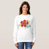 Sweatshirt Aloha Hibiscus (Devant entier)