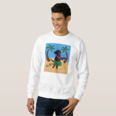 Sweatshirt Aloha laboratoire noir (Devant entier)