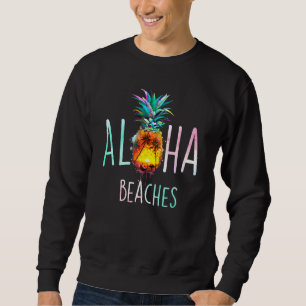Sweatshirt Aloha Pineapple Hawaii Et Palm Beach Surf Su