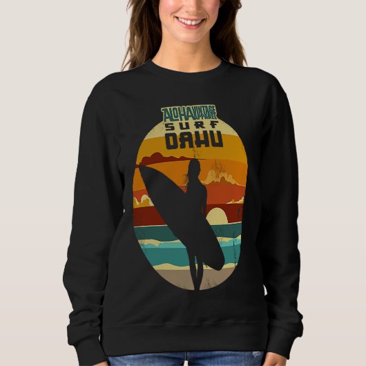 Sweatshirt Aloha Surf Surf Oahu Version2 (Devant)