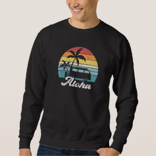 Sweatshirt Aloha Surfer Surf Vacances Hawaiian Vintage Beach