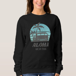 Sweatshirt Aloha Vacay Mode Hawaii Hawaii Rétro Palm Tree S