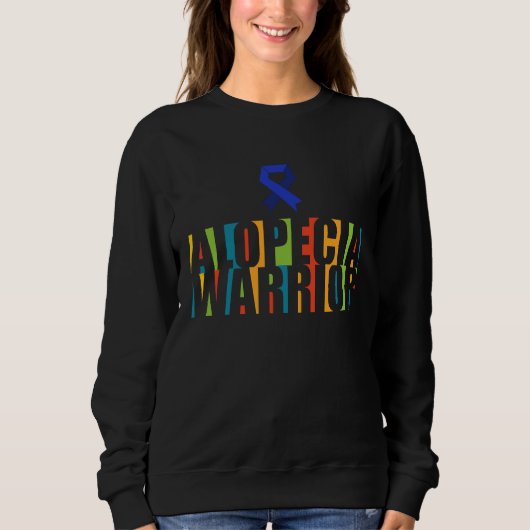 Sweatshirt Alopecia Awareness Hair Loss Warrior Therapeutic S (Devant)