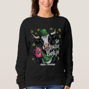 Sweatshirt Alors Chanceux Boujee Rétro St. Patrick's Day 