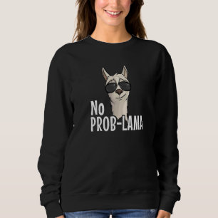 Sweatshirt Alpaca avec lunettes de soleil Pas de Prob Lama Hi
