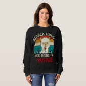 Sweatshirt Alpaca Déjeuner Vous Apportez Le Vin (Devant entier)