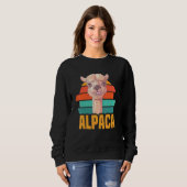 Sweatshirt Alpaca Et Llama Animaux Alpaca Randonnée Llama (Devant entier)