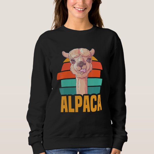 Sweatshirt Alpaca Et Llama Animaux Alpaca Randonnée Llama (Devant)