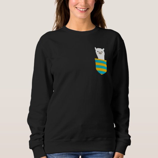 Sweatshirt Alpaca in bag for men women children (Devant)